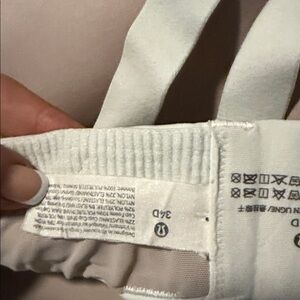 Lululemon Athletica Light Gray Cross-Back Sports Bra